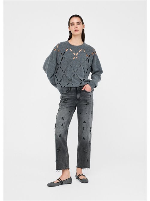 Maglia 100% lana con cut-out LIU JO | MF5039MS009/02050